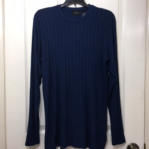 EUC - Claiborne, Men, Crewneck Sweater, Long Sleeve, Blue, size M - Picture 9 of 14